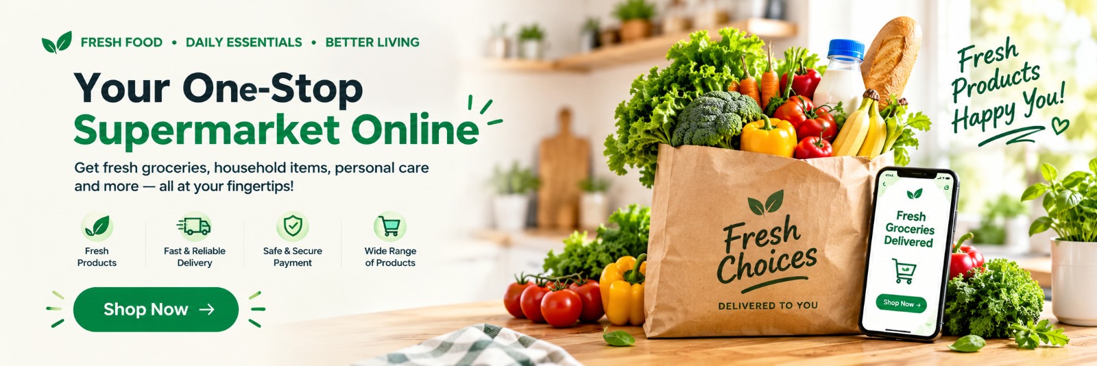 Fresh Supermarket Banner 1