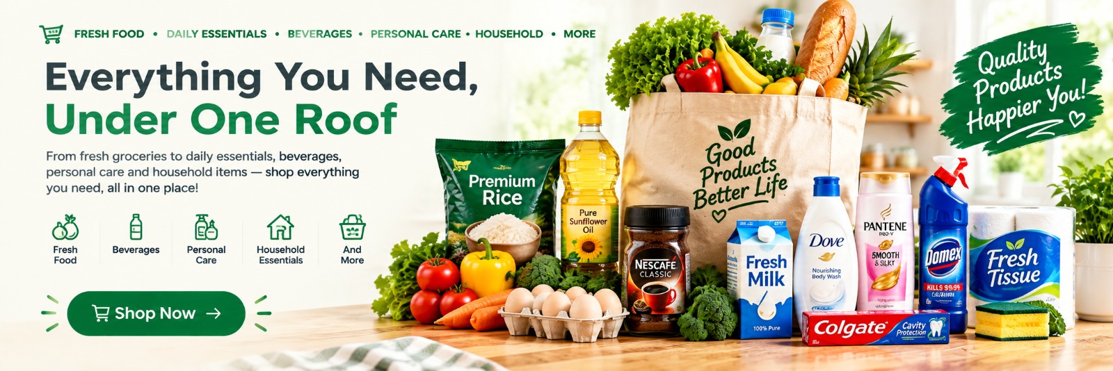 Fresh Supermarket Banner 2